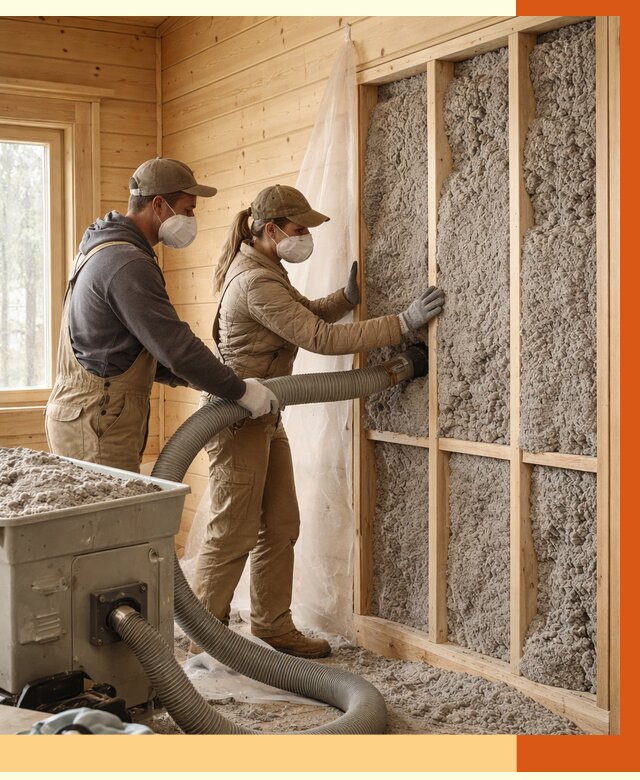 Утепление дачного дома эковатой в Дагестанских Огнях от 1497 руб./м2 — комплексно, ТепломастерДгс