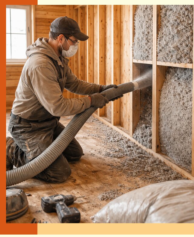 Утепление дачного дома эковатой в Дагестанских Огнях — быстро и надёжно