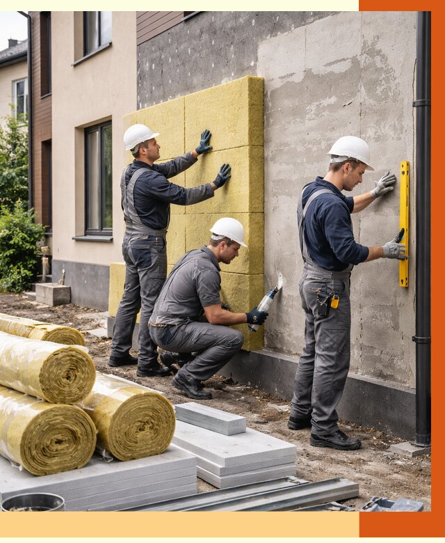 Утепление таунхауса в Дагестанских Огнях от 7433 руб/м2 — комплекс под ключ | ТепломастерДгс