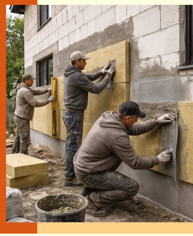 Утепление дома из газобетона в Дагестанских Огнях качественно и долговечно