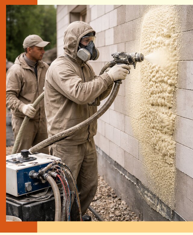 Утепление дома из газобетона ППУ в Дагестанских Огнях — надежная теплоизоляция