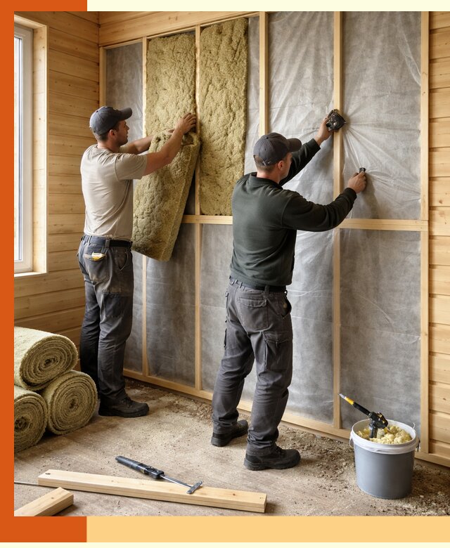 Утепление дома из минибруса в Дагестанских Огнях: комплексные теплоизоляционные работы