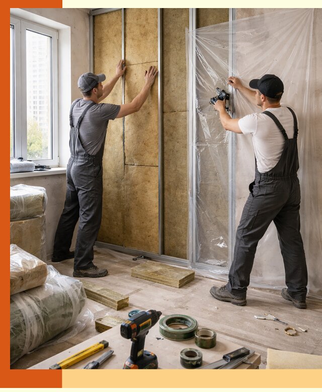 Утепление квартиры изнутри профессионально в Дагестанских Огнях