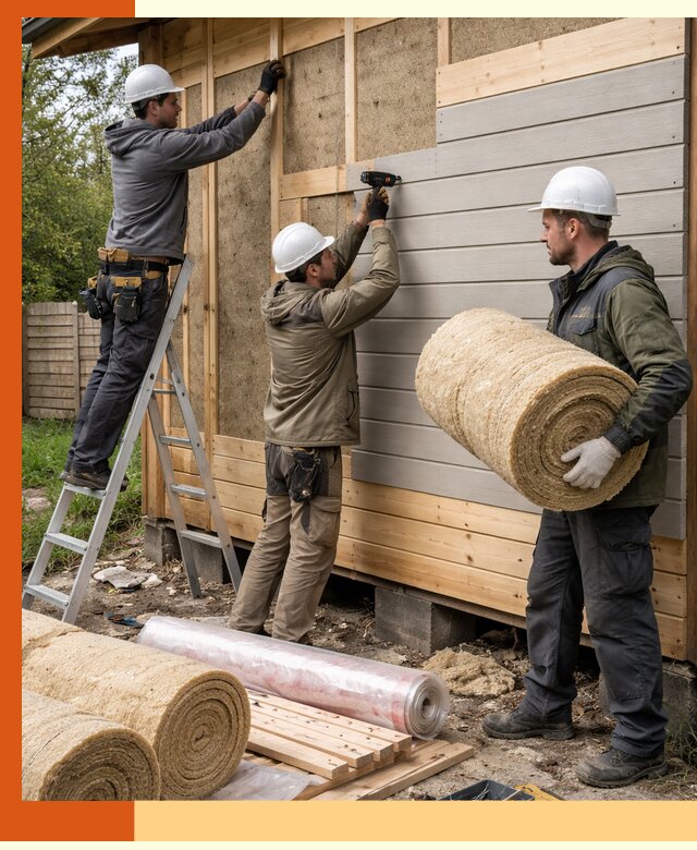 Утепление бани снаружи в Дагестанских Огнях профессионально и надежно