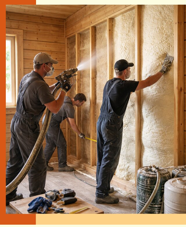 Утепление бани пенополиуретаном (ППУ) в Дагестанских Огнях