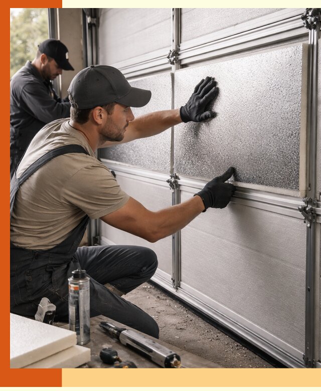 Утепление гаражных ворот в Дагестанских Огнях качественно и надежно