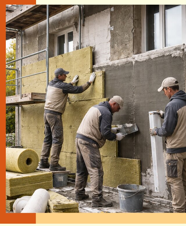 Утепление фасада зданий и домов в Дагестанских Огнях