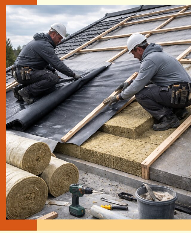 Утепление крыши снаружи в Дагестанских Огнях: профессиональная теплоизоляция