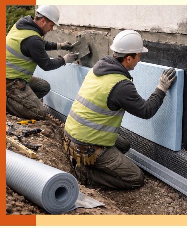 Утепление фундамента снаружи в Дагестанских Огнях — профессиональная теплоизоляция