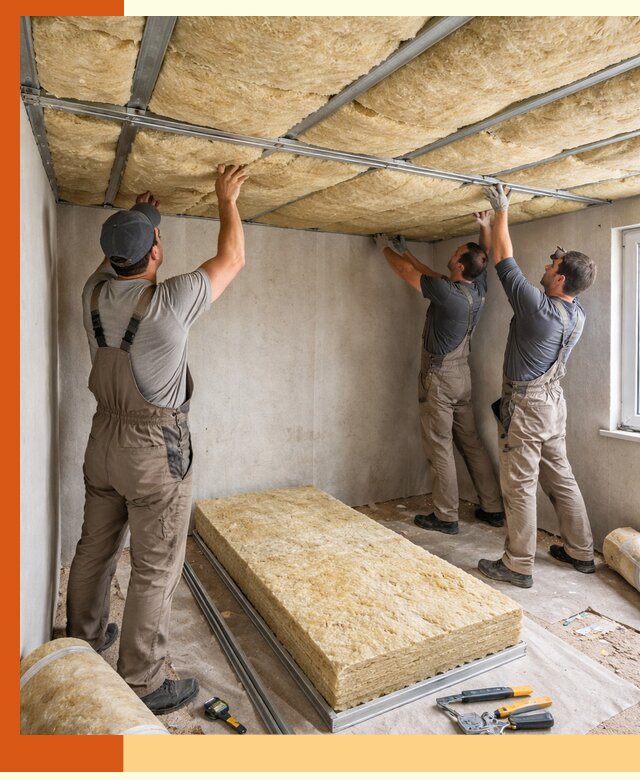 Утепление потолка в Дагестанских Огнях — тепло и без сквозняков