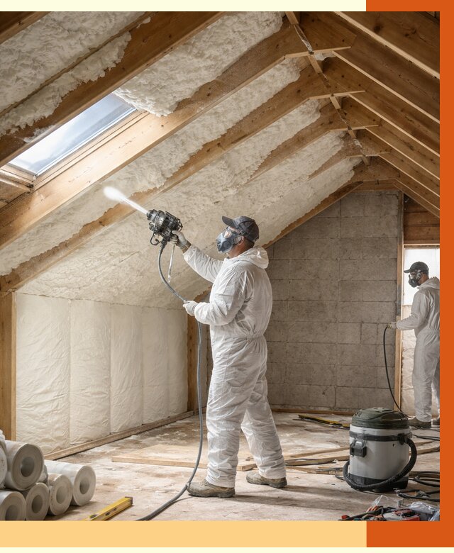 Утепление мансарды ППУ в Дагестанских Огнях от 2839 руб./м² — заказать под ключ | ТепломастерДгс