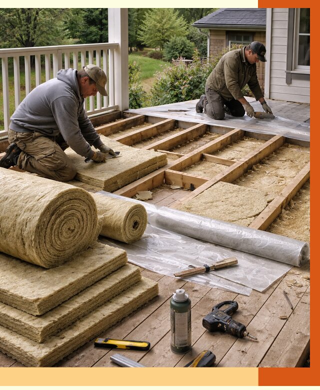 Утепление террасы в Дагестанских Огнях от 4336 руб./м2 — утеплить террасу под ключ | ТепломастерДгс