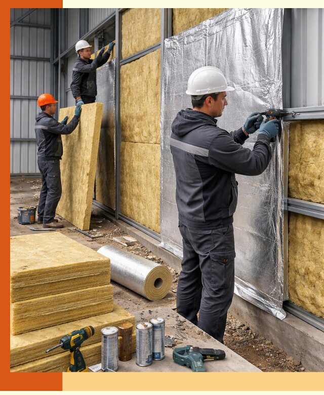 Утепление металлического ангара профессионально в Дагестанских Огнях