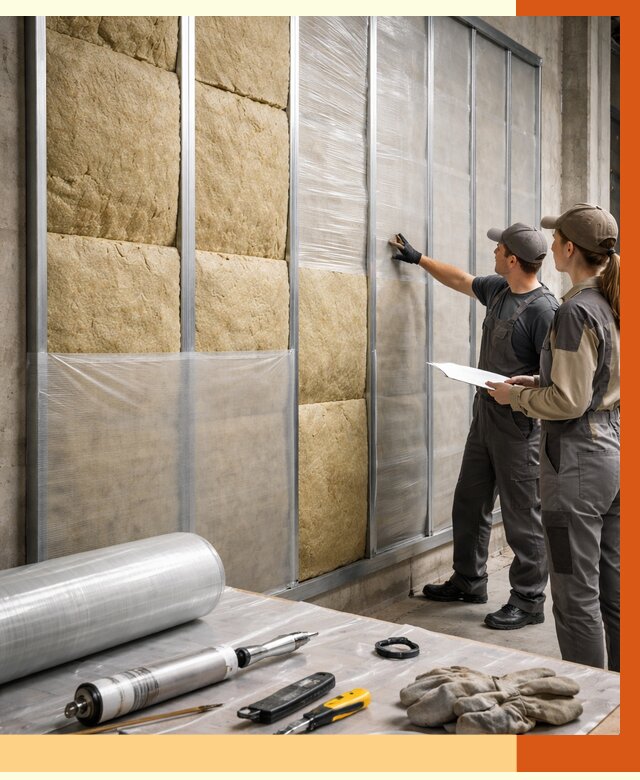 Утепление склада химсырья в Дагестанских Огнях от 4645 руб. под ключ | ТепломастерДгс