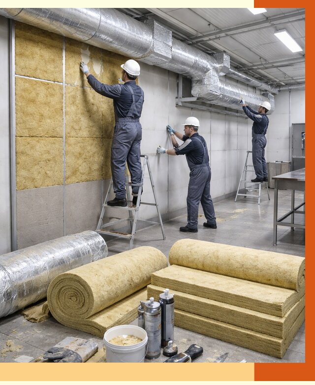 Утепление пищевого цеха в Дагестанских Огнях от 12904 руб./м² — комплексно под ключ | ТепломастерДгс