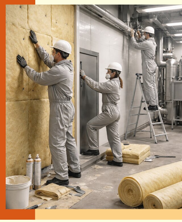 Утепление пищевого цеха под ключ в Дагестанских Огнях