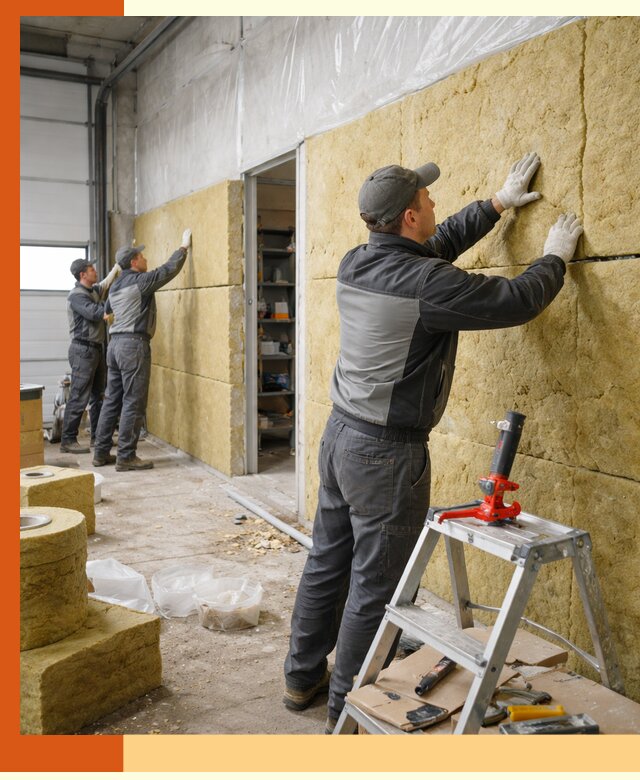 Утепление автосервиса и мастерских в Дагестанских Огнях качественно и надёжно