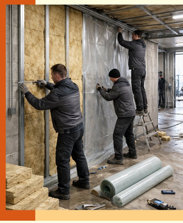 Профессиональное утепление автомойки в Дагестанских Огнях для любого типа помещений