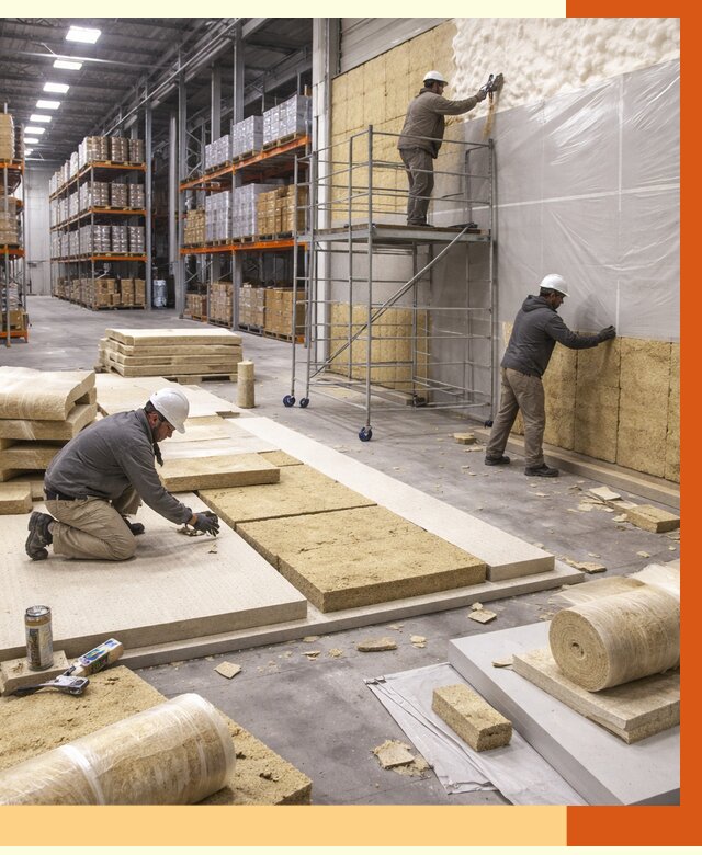 Утепление складского терминала в Дагестанских Огнях от 7742 руб./м² под ключ | ТепломастерДгс