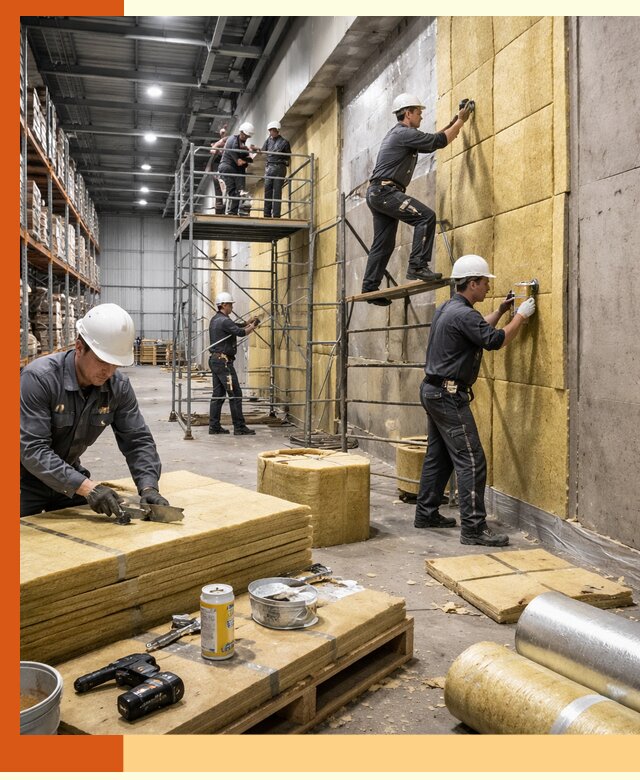 Утепление логистического центра в Дагестанских Огнях качественно и экономично