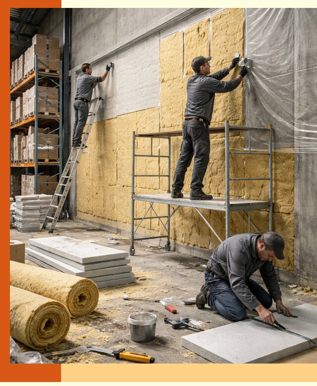 Утепление холодного склада под ключ в Дагестанских Огнях