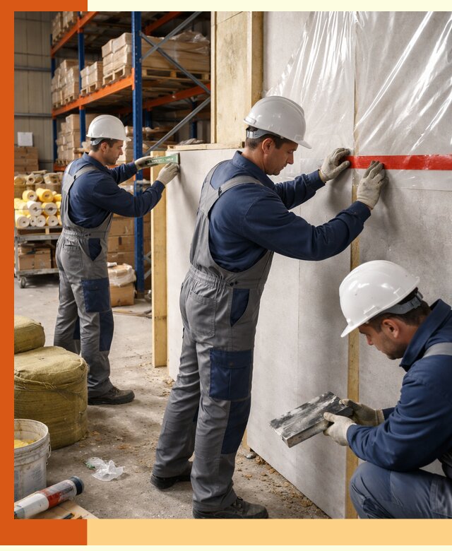 Утепление теплого склада под ключ в Дагестанских Огнях