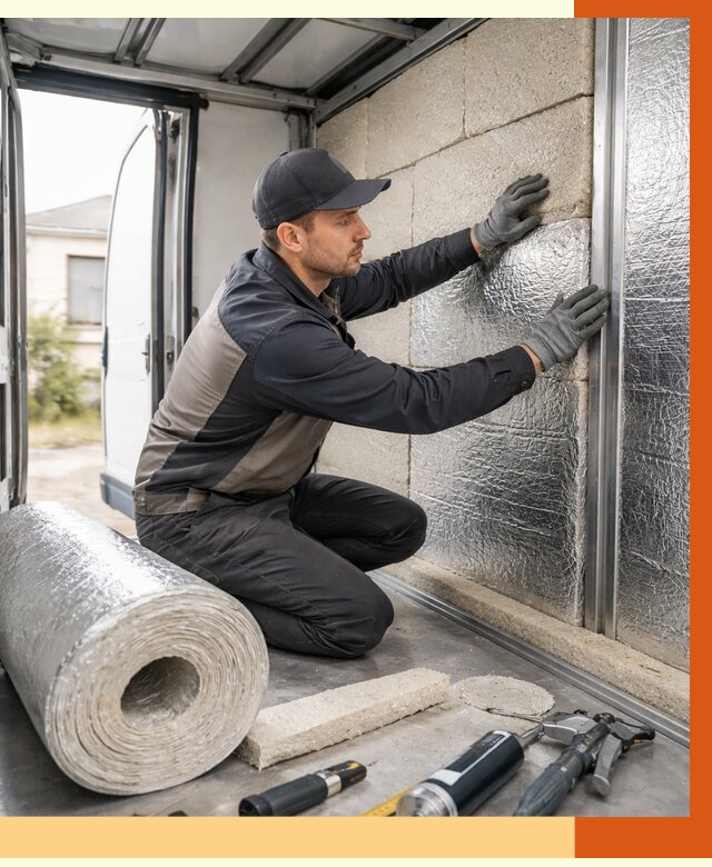 Утепление фургона рефрижератора в Дагестанских Огнях от 12904 руб./м² под ключ | ТепломастерДгс