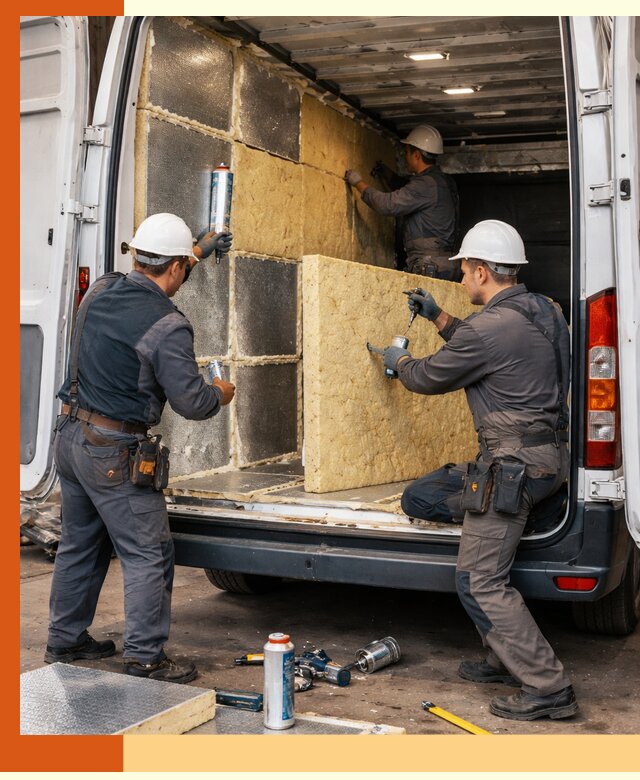 Утепление фургона-рефрижератора в Дагестанских Огнях для сохранения температуры