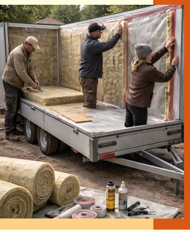 Утепление прицепа в Дагестанских Огнях под ключ от 12904 руб. — комплекс от ТепломастерДгс