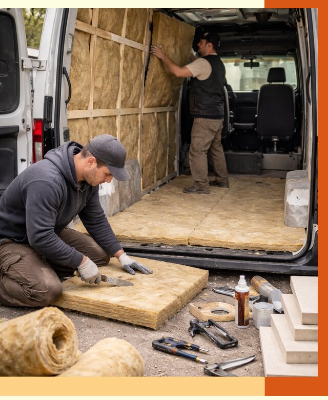 Утепление кемпера в Дагестанских Огнях под ключ от 12388 руб. — профессионально | ТепломастерДгс