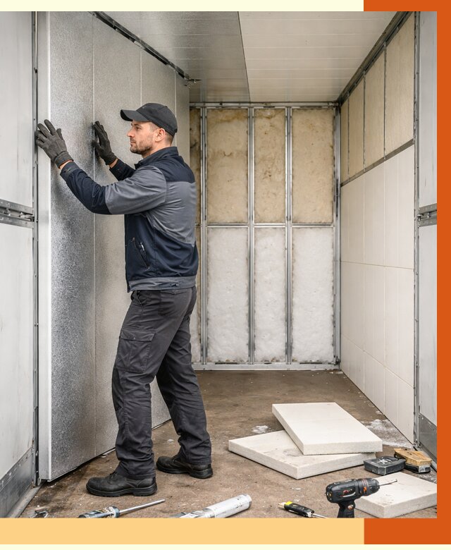 Утепление холодильного кузова в Дагестанских Огнях от 13936 руб. под ключ | ТепломастерДгс