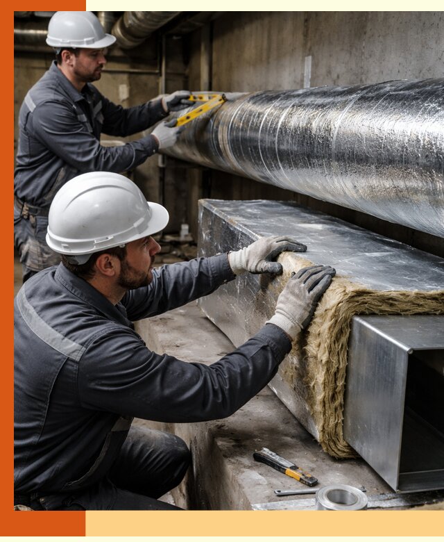 Профессиональное утепление воздуховодов и теплоизоляция в Дагестанских Огнях