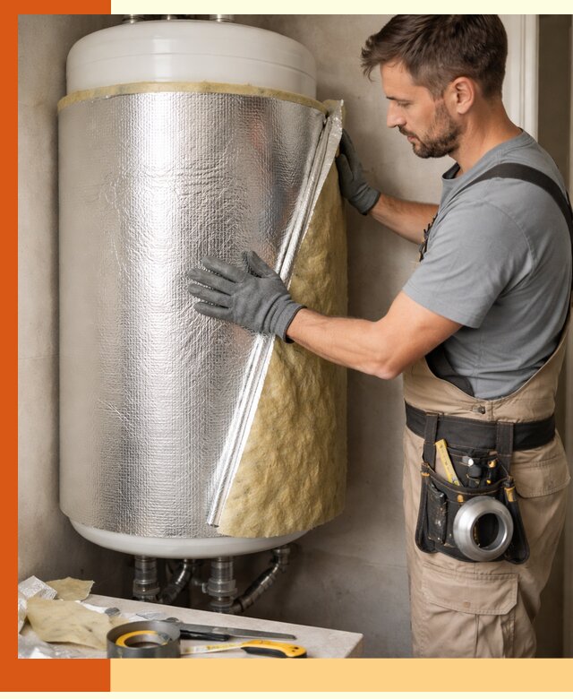 Утепление бойлера в Дагестанских Огнях для снижения теплопотерь и экономии энергии