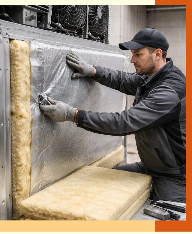 Утепление холодильного агрегата в Дагестанских Огнях от 8775 руб. под ключ | ТепломастерДгс