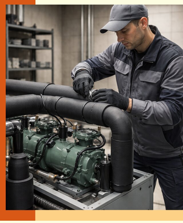 Утепление холодильного агрегата и теплоизоляция в Дагестанских Огнях