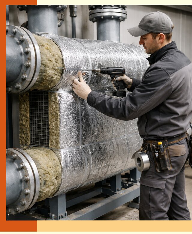 Утепление теплообменника в Дагестанских Огнях — профессиональная теплоизоляция оборудования