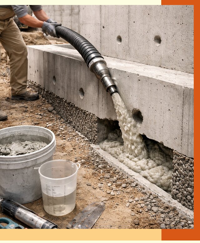 Заполнение полостей фундамента в Дагестанских Огнях от 7020 руб. под ключ | ТепломастерДгс