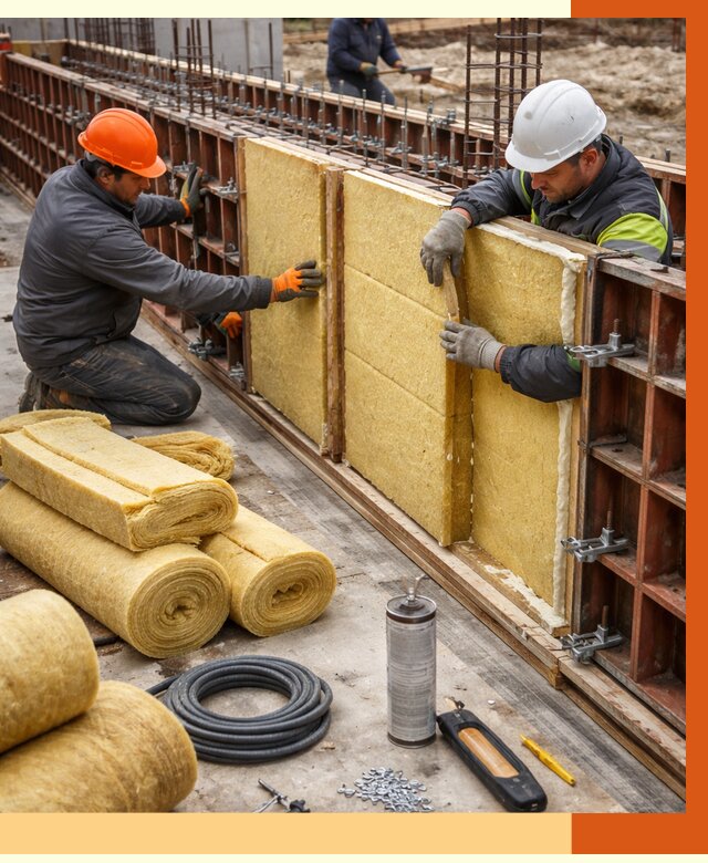 Теплоизоляция опалубки в Дагестанских Огнях от 7433 руб. за м2 — услуги и монтаж | ТепломастерДгс