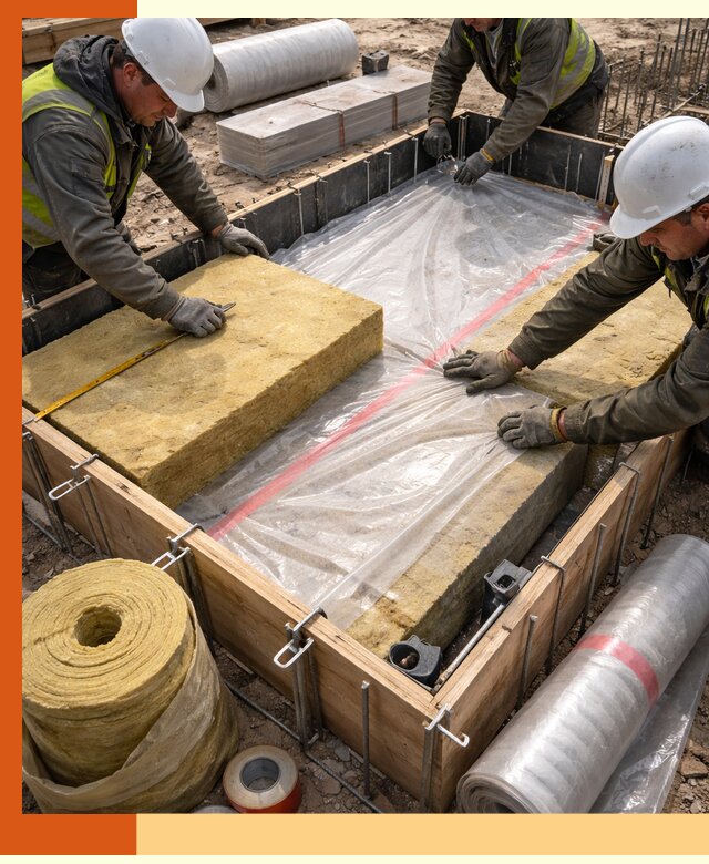 Теплоизоляция опалубки для строительства в Дагестанских Огнях