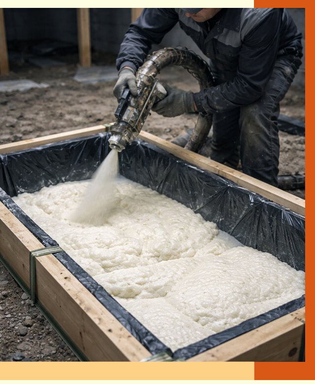 Заливка ППУ в формы в Дагестанских Огнях от 2581 руб. — утепление форм под ключ | ТепломастерДгс