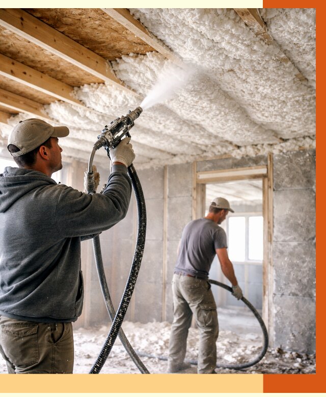 Утепление пеноизолом в Дагестанских Огнях от 1652 руб./м2 под ключ | ТепломастерДгс