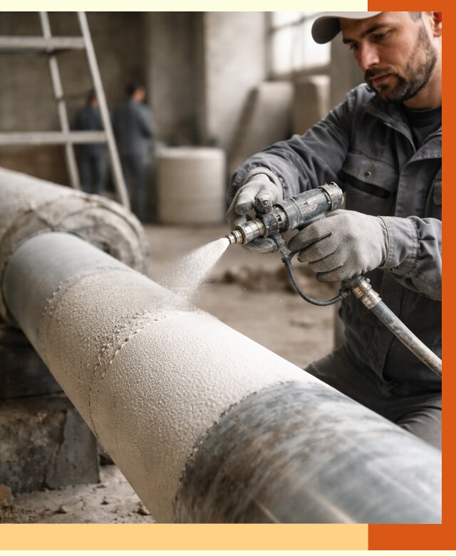 Утепление труб жидкой теплоизоляцией в Дагестанских Огнях от 7742 руб. под ключ | ТепломастерДгс