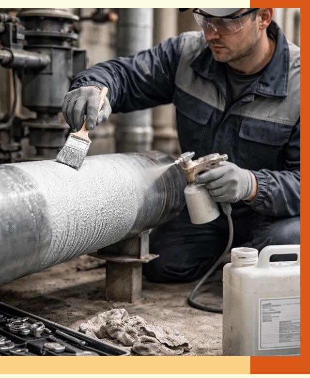 Утепление оборудования жидкой теплоизоляцией в Дагестанских Огнях от 4645 руб. | ТепломастерДгс