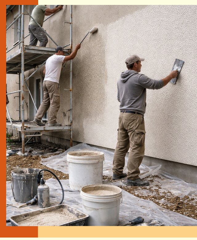 Утепление фасада жидкой пробкой в Дагестанских Огнях