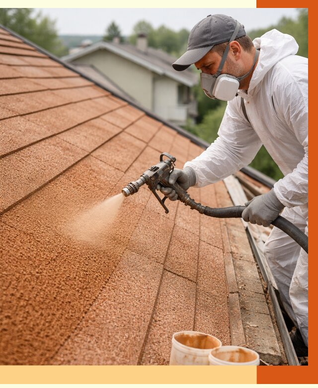 Утепление кровли жидкой пробкой в Дагестанских Огнях от 2787 руб./м² под ключ | ТепломастерДгс