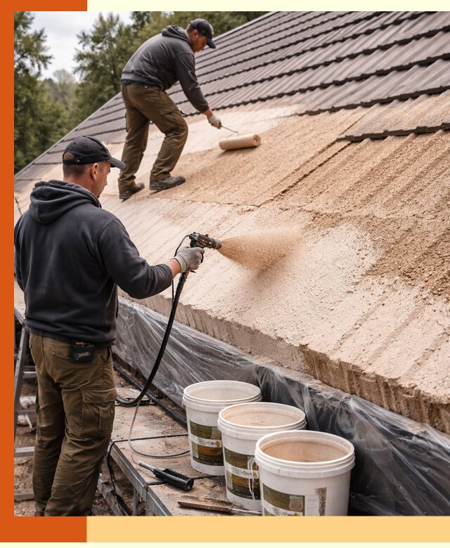 Утепление кровли жидкой пробкой в Дагестанских Огнях для домов и зданий
