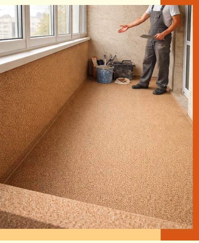 Утепление балкона жидкой пробкой в Дагестанских Огнях от 3768 руб/м² под ключ | ТепломастерДгс