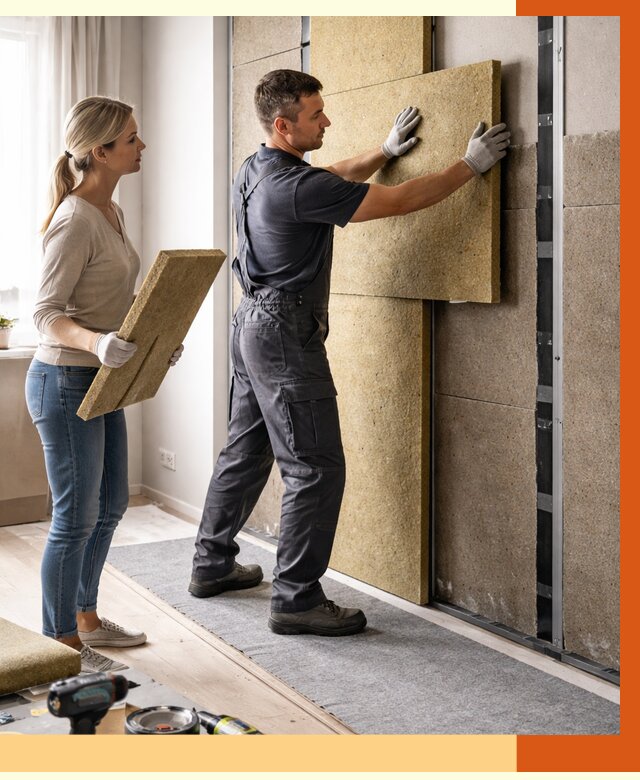 Профессиональная шумоизоляция квартиры в Дагестанских Огнях от 7742 руб. за м2 | ТепломастерДгс