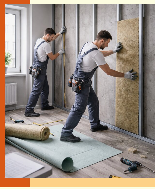 Шумоизоляция квартиры под ключ в Дагестанских Огнях — профессионально и гарантированно