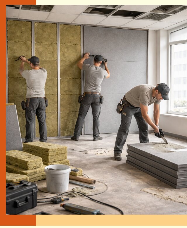 Профессиональная шумоизоляция офисов в Дагестанских Огнях для комфорта сотрудников